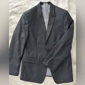 Calvin Klein Charcoal Black Tuxedo Jacket